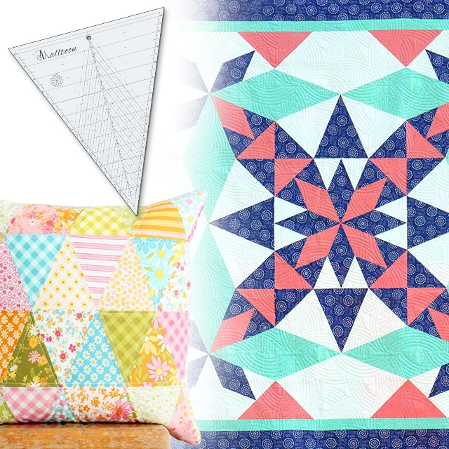 Wedge Star Patchwork Template - With Instructions