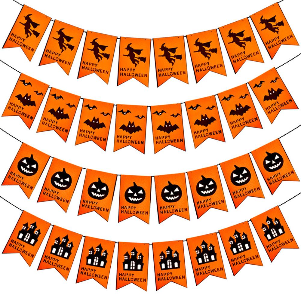 

Halloween Non-woven Fabric Letter Hanging Flags Banners Pennant Bunting, 501 Original