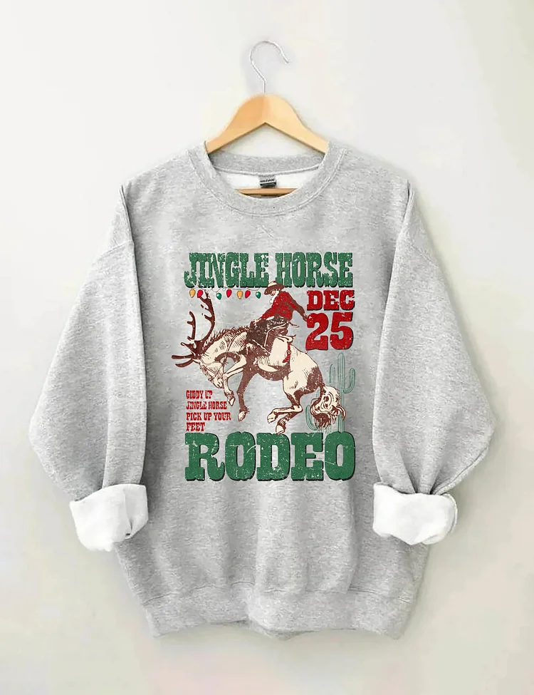 Jingle Horse Rodeo Sweatshirt socialshop