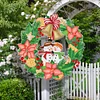 DIY Diamond Painting Garland Snowman Rhinestone Hanging Wreath Set 