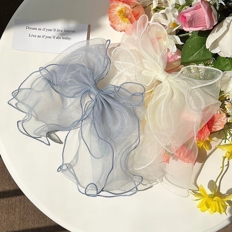 Women’s Cute Minimalist Bow Knot Gauze Hair Clip