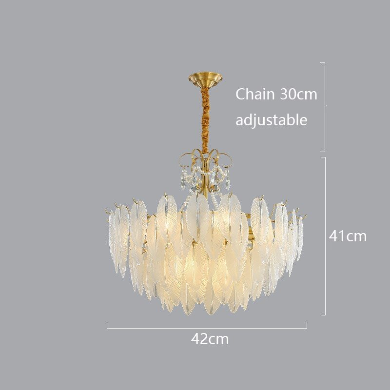 Modern K9 Crystal LED Chandelier Nordic Ceiling Chandeliers for Living Room Bedroom Pendant Lamp Glass Shade Decoration Lustres