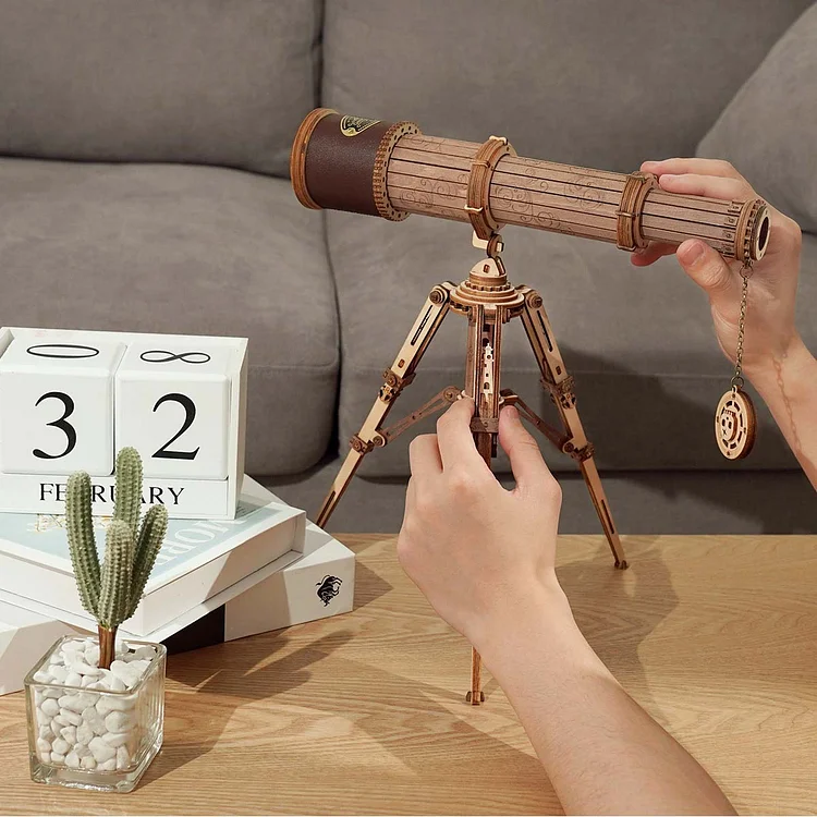 Puzzle 3D en bois - Télescope 314 pièces - ROKR - Robotime