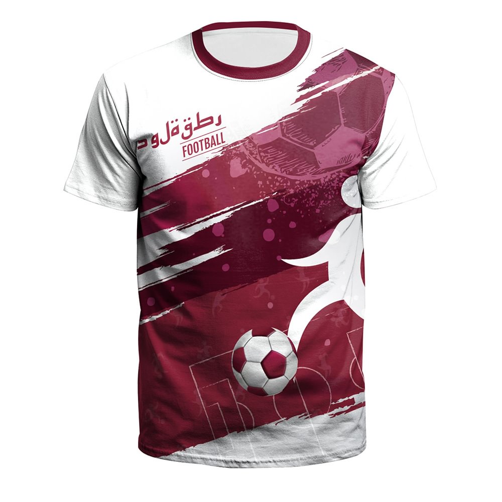 World Cup Soccer Jersey Men’s Football Team Fan Flag T-Shirt Tops 2022