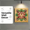(25x25cm)DIY Pearl Painting Xmas Framed Handmade Pearl Material Art Kit Living Room Decor