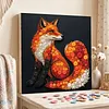 Framed Vulpes - DIY Button Art Painting Kit for Creativity DIY Pearl Dot Crafts for Gift Home Wall Decor 30*30CM