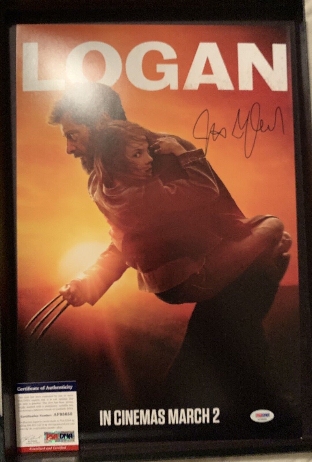 James Mangold Signed 12x18 Movie Poster Photo Poster painting Logan Psa