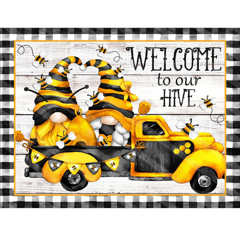 

(Multi-Size) Bee Goblin - Round/Square Drill Diamond Painting 40*30CM/50*40CM, Round diamond 30*40cm, 501 Original