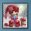 Snow Girl - Diamond Painting - Partial Special Shaped Drill(Canvas|30*30cm)