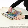Jupe color&eacute;e pour dame, sac tote DIY &agrave; peinture en diamant pour femmes adultes, kit de peinture en diamants, sac &agrave; main pour le shopping occasionnel, voyage, cadeau &agrave; usage quotidien