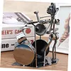 Industrial Style Metal Punk Iron Home Office Desk Ornaments Music Decoration Musical Instrument Drummer