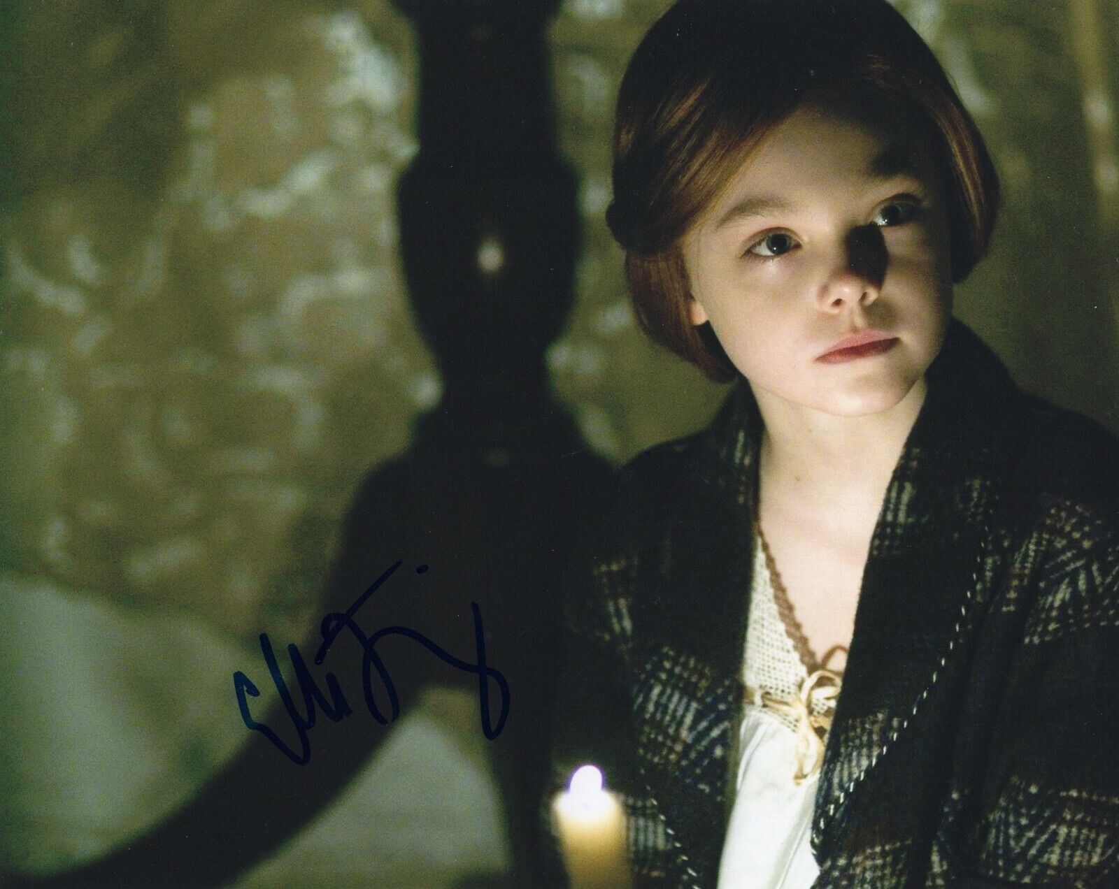 Elle Fanning Signed 8x10 Photo Poster painting w/COA Maleficent Aurora Super 8 #4