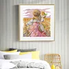 (Counted/Stamped) 14CT Sunflower Girl - Cross Stitch 30*34cm/11.81*13.39in(Brand)