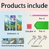 3Pcs Diamond Painting Valley Flowers Bookmark Making Kit Decoration