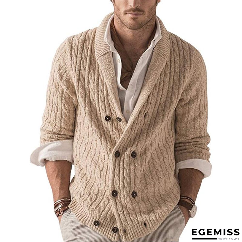Cardigan Men's Sweater New Solid Color Knitted Coat | EGEMISS