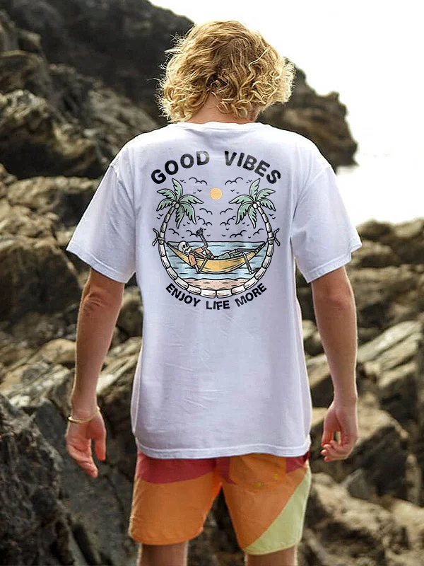 Good Vibes Enjoy Life More Printed Men's T-shirt