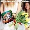 12Pcs Diamond Painting Cats and Dogs Greeting Card Set with Envelope