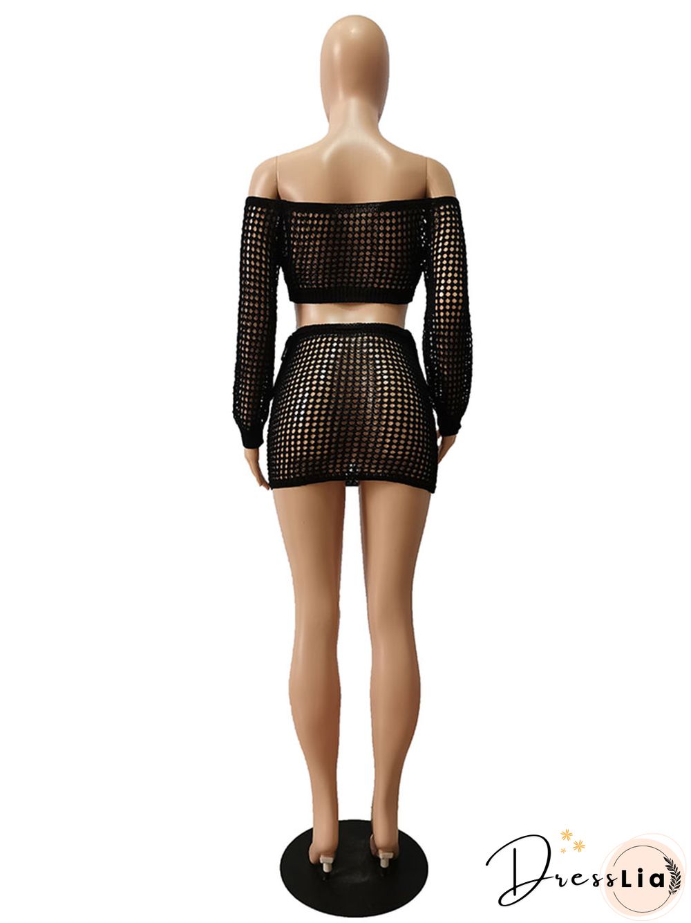 Beachwear Knitted Crochet Cover Ups 2 Piece Sets