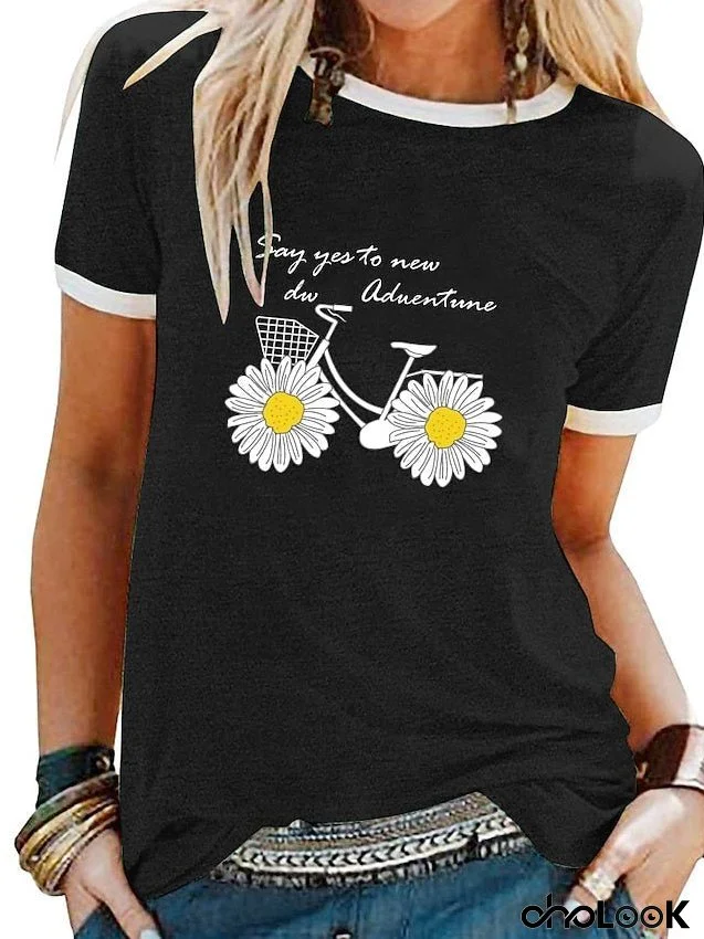 women summer cute tshirt tops trendy graphics casual loose fit tunic blouses ladies short sleeve crewneck comfy tees for Women