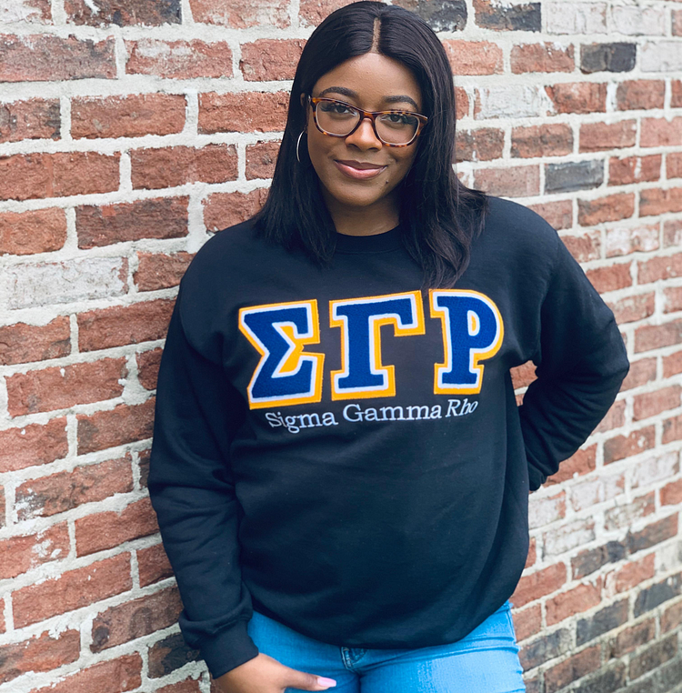 Black Vintage SGRHO Sweatshirt (Unisex Sizing)