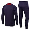 2023-2024 Psg Paris Saint-Germain Half-Pull Training Suit Purple Set