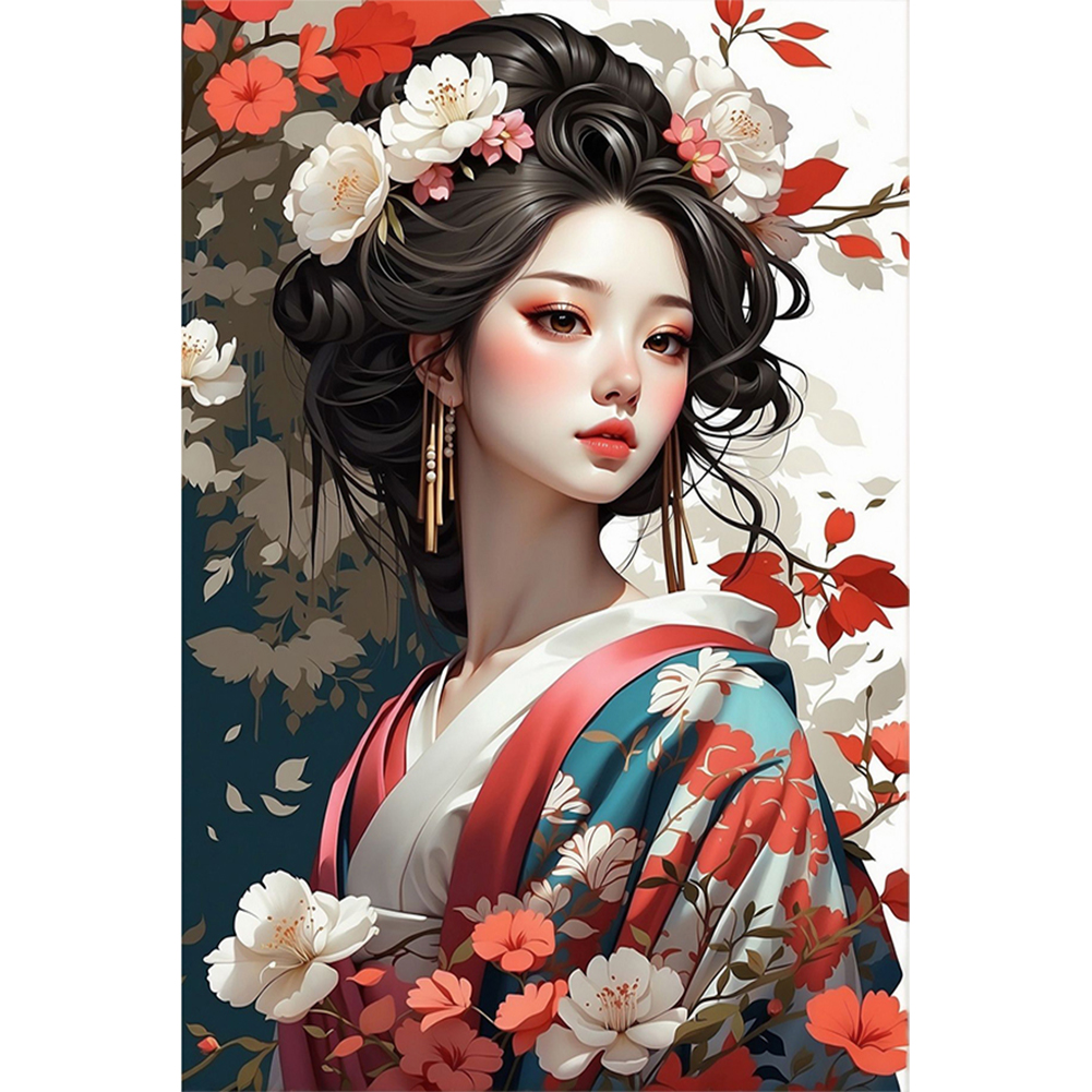 Geisha-Paint by Numbers-16"x24"/40*60cm