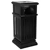 [US Local Warehouse] Commercial Trash Can with Removable Inner Bucket & Lid Side Opening Waste Bin for Garage Backyard