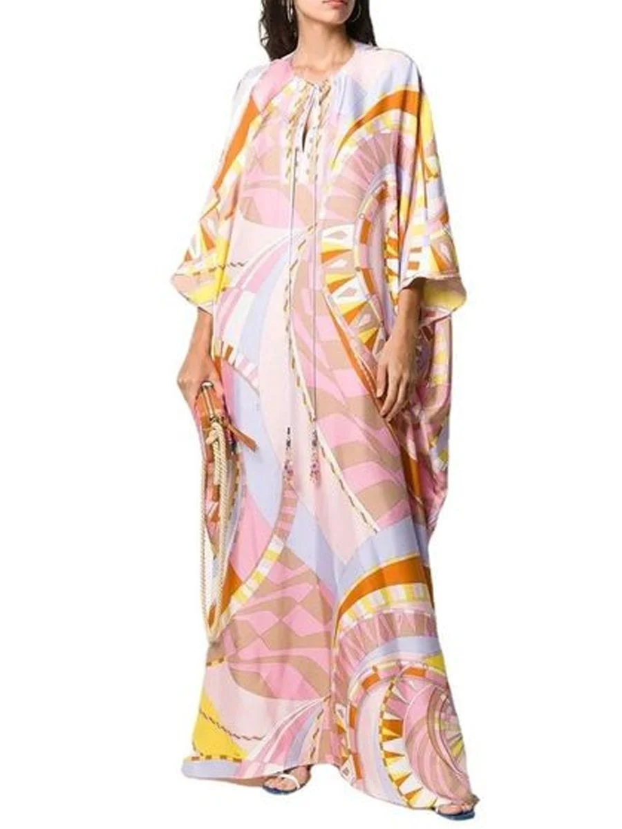 Patchwork Vintage Print Dress