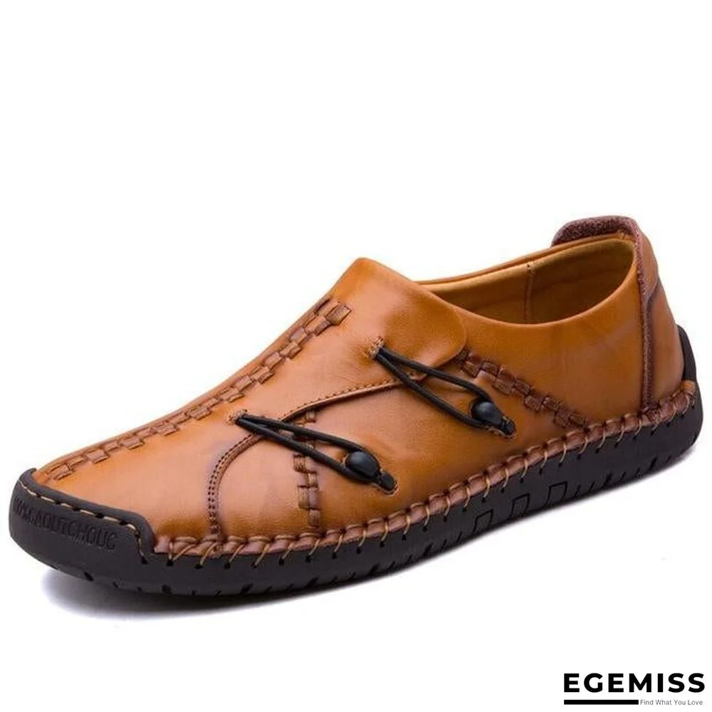 Genuine Leather Loafers Men Moccasin Slip On Flat Causal Men Shoes Footwear Boat Shoes | EGEMISS