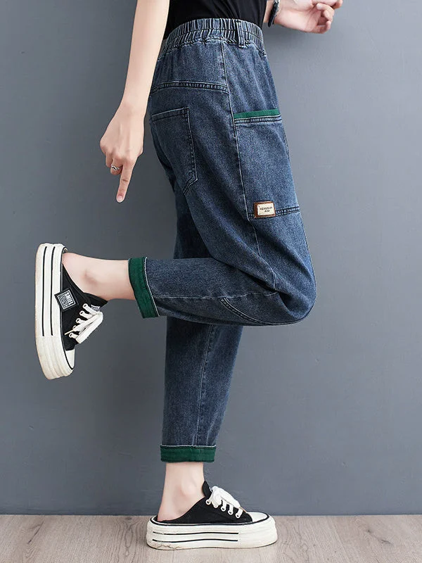 Women Half Sleeve V-neck Solid Color Dress