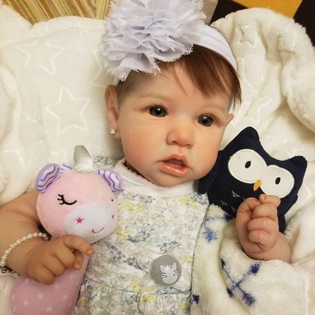 Full Silicone Reborns Mini Saskia 12'' Realistic 3D-Paint Skin Mini Toddler Baby Girl Doll Giuseppina 2023 -Creativegiftss® - [product_tag] Creativegiftss®