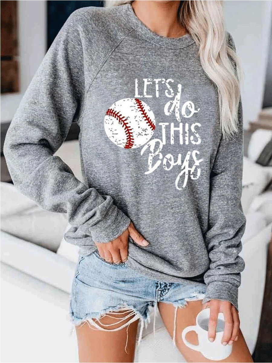 Let's Do This Boys Baseball Sweatshirt