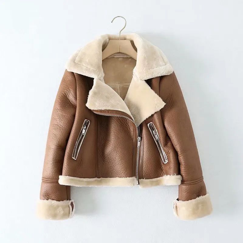 Nigikala Nigikala Spring And Autumn New Women's Street Fashion Leisure Short Fur Coat M2