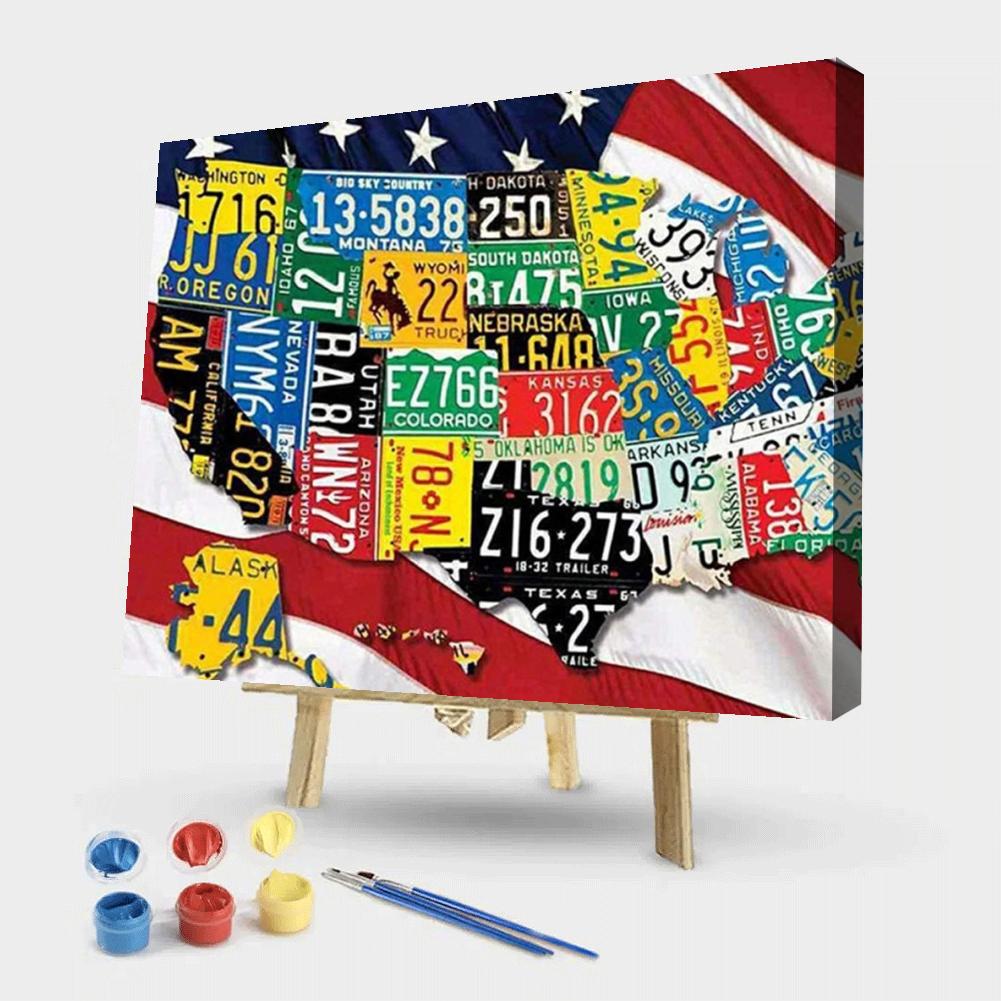 American Independence Day - Painting By Numbers - 50*40CM gbfke