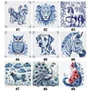 (Multi-Style) Blue And White Porcelain Animal-11CT Stamped Cross Stitch 40*40cm