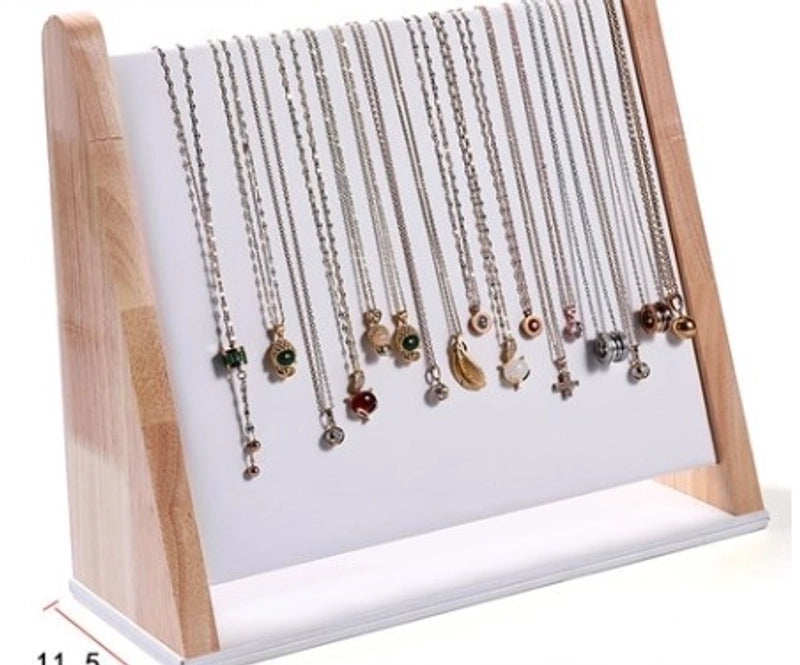 Minimalist Classic Style Color Block Wood Jewelry Rack