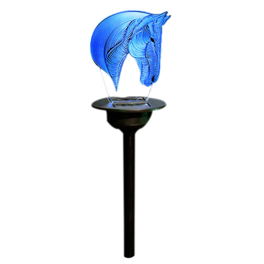 

LED Solar Lawn Lamp Waterproof Outdoor Yard Decoration Light (Yuan Horse), 501 Original