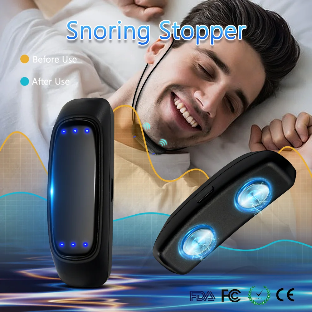 EMS Pulse Sound Wave Smart Anti-snoring Device:Best sleep apnea devices