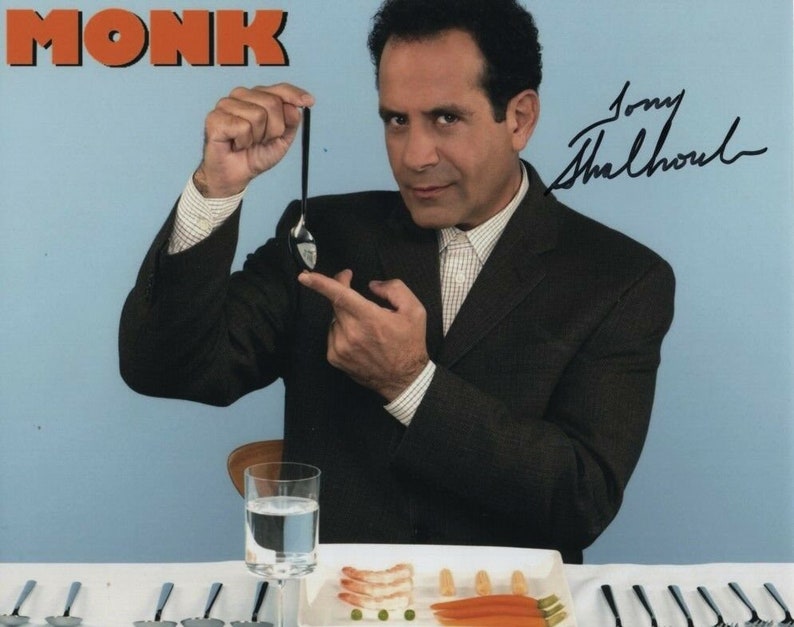 Tony shalhoub signed autographed adrian monk Photo Poster painting