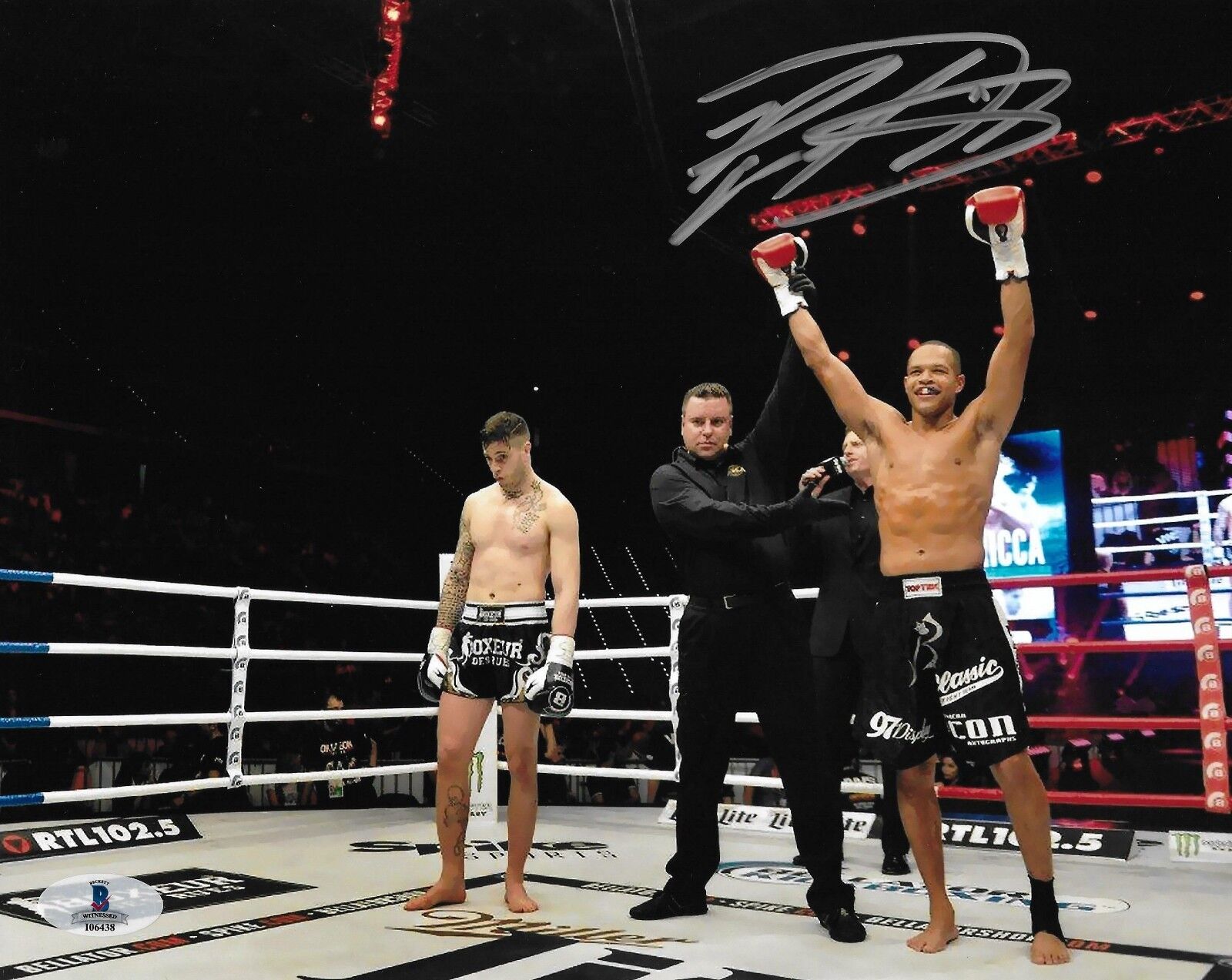 Raymond Daniels Signed 8x10 Photo Poster painting BAS Beckett COA Bellator Kickboxing Picture 38