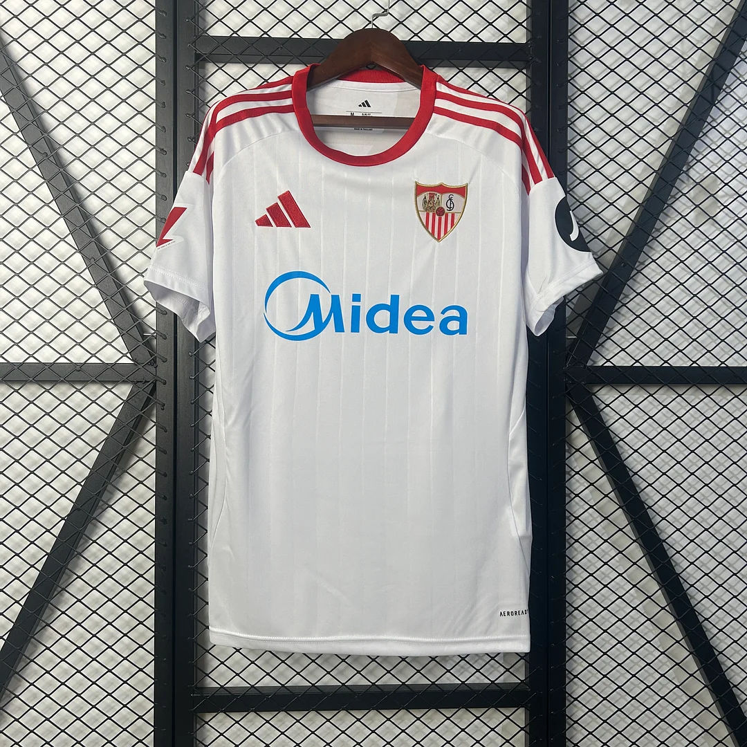 25/26 Seville Sevilla Home Football Shirt Thai Quality
