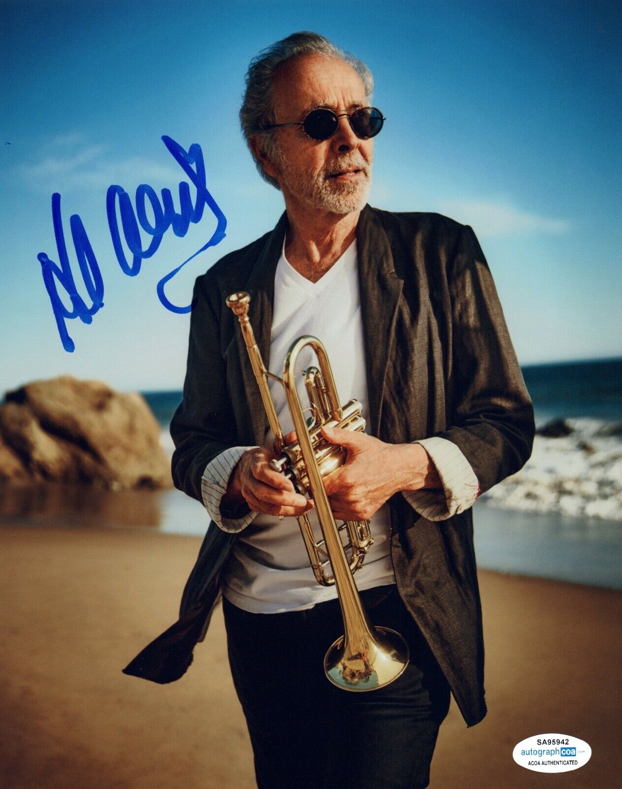 Herb Alpert Signed Autographed 8x10 Photo Poster painting Tijuana Brass Jazz ACOA COA