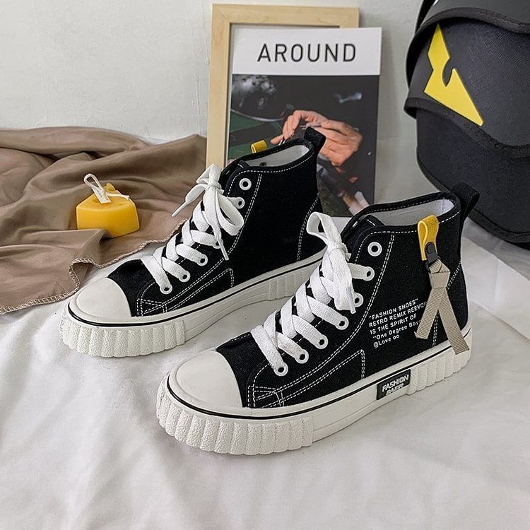 Lettering High-Top Sneakers YP556