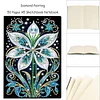 (US Local)Flower Special Shaped Diamond Painting Journal Notebook for Adults Students