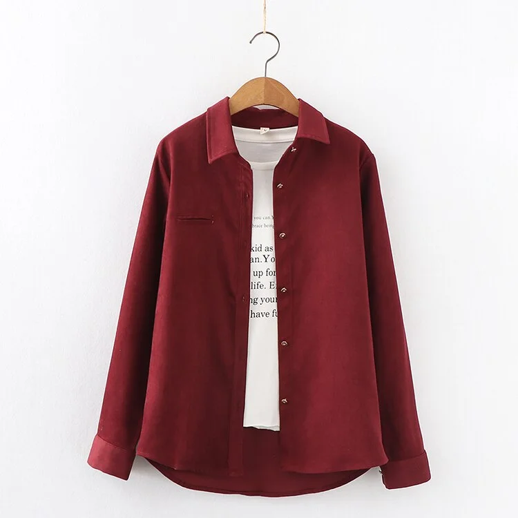 Exquisite Solid Color Women's Shirt 2021Spring New Casual Design Sense Blouses and Tops Young Style Lady Long Sleeve Blouse