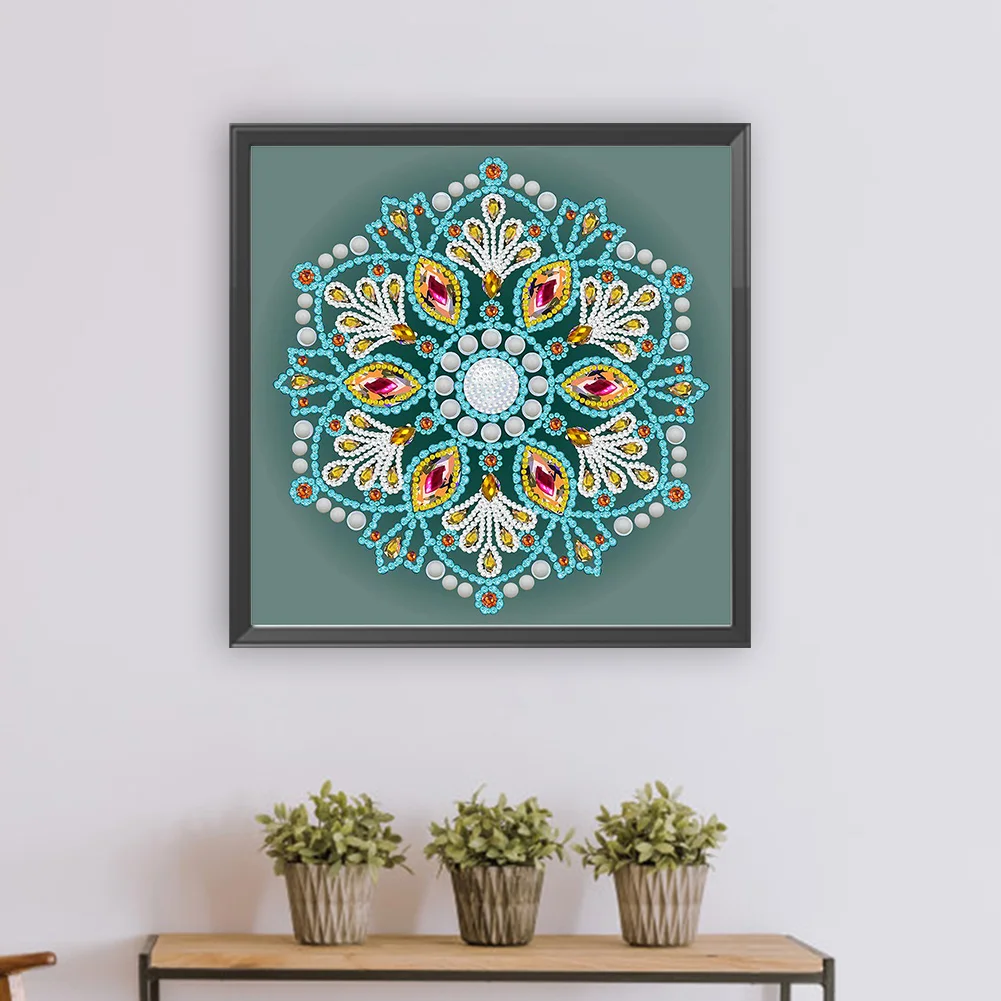 Diamond Painting - Partial Special Shaped Drill - Mandala(Canvas|30*30cm)
