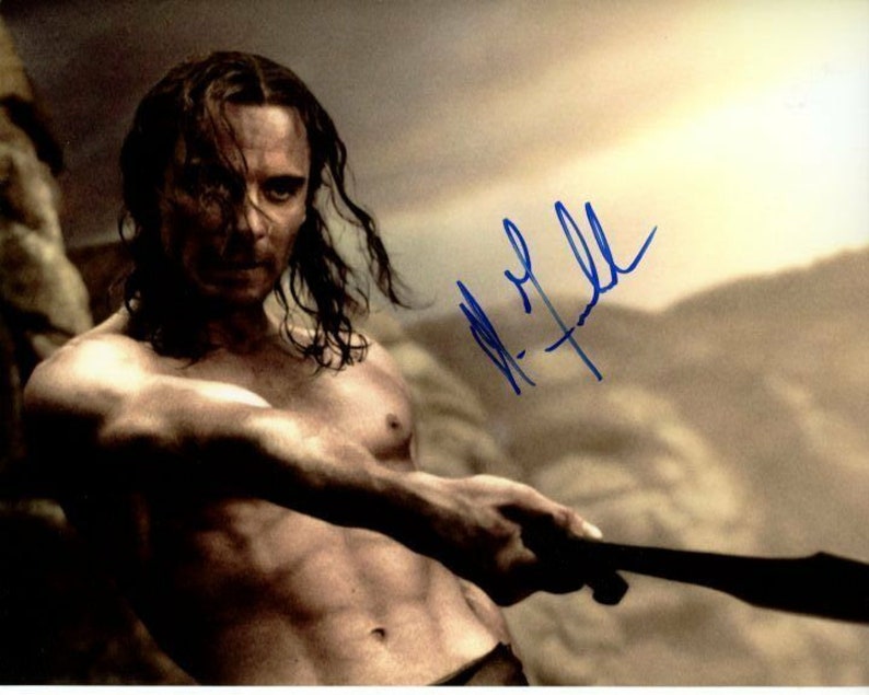 Michael fassbender signed autographed 300 stelios Photo Poster painting