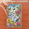 2pcs DIY 5d Diamond Painting Acryl Schmuckschatulle Kit Geschenk f&uuml;r Erwachsene (Katze)