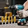 5Pcs Hex Shank Metal Grinding Drill Bits Reusable High Speed Steel Rotary Files Multi-Purpose High Speed Steel Multi-Material Carving Tool for Soft Metal Stone Carving