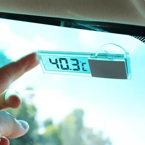 Dronehint Car Interior Parts LCD Digital Display Meter Thermometer Suction Cup Accessories (For: Acura) Parts